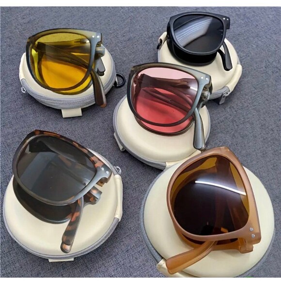 Folding glasses - Light Brown - Picture 1 of 5